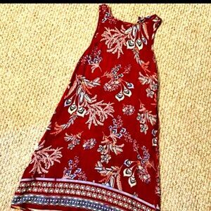 2/$20 Shein Floral Boho Flowy Tunic Tank Dress